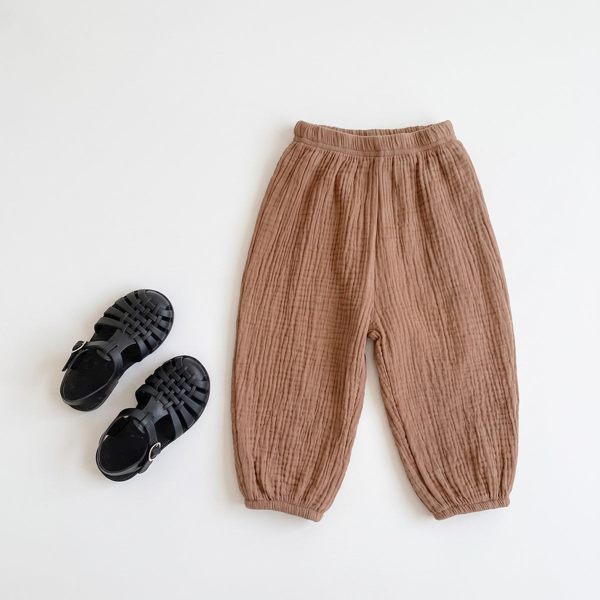 Cloud Cotton Summer Pants - Brown
