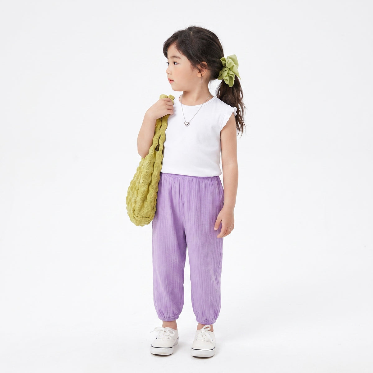 Cloud Cotton Summer Pants - Lavender