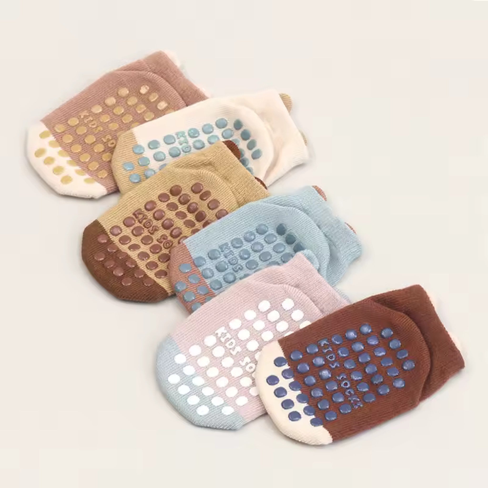Cozy Animal Ear Floor Socks - non-slip grip sole detail