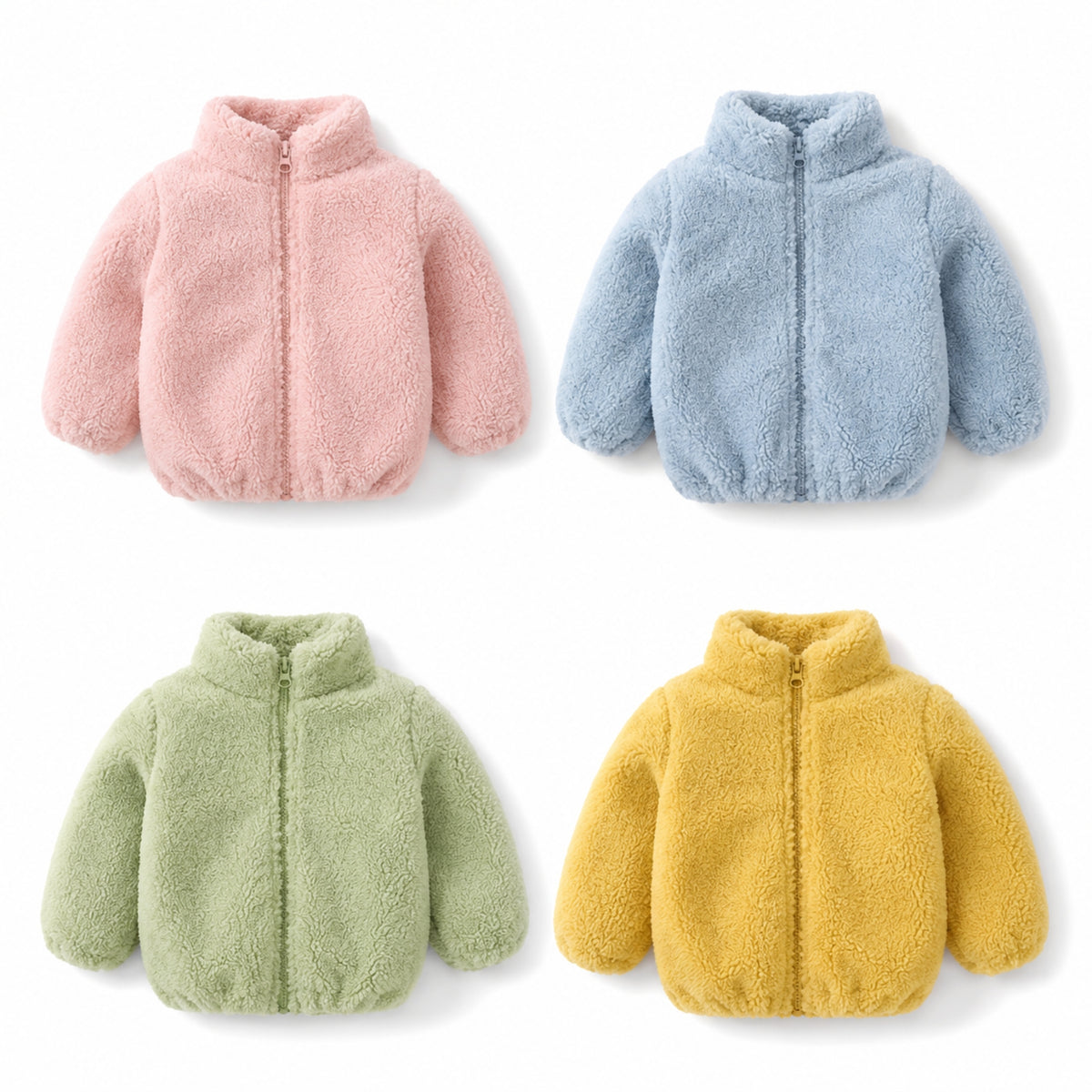 Cozy Baby Fleece Jacket - baby and toddler clothing, professional product photo