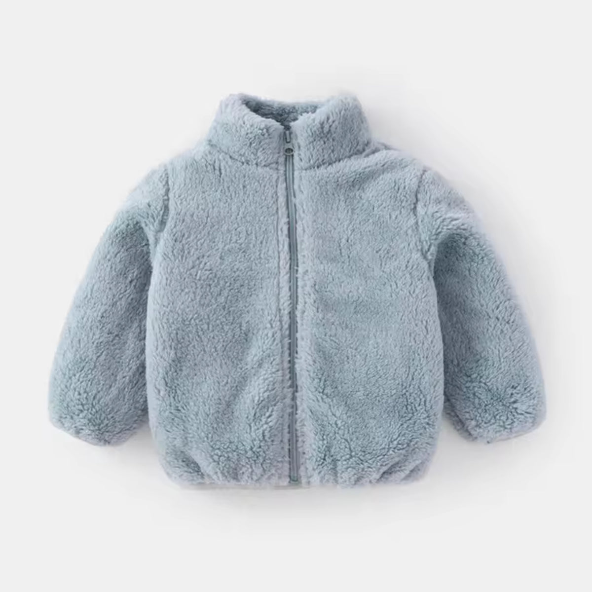 Cozy Baby Fleece Jacket in Jacketcozy Blue - baby and toddler clothing, professional product photo