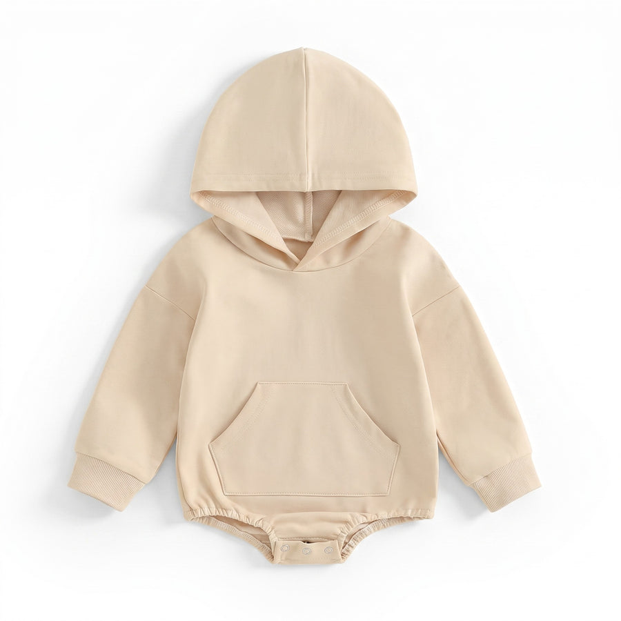 Cozy Hooded Pocket Romper