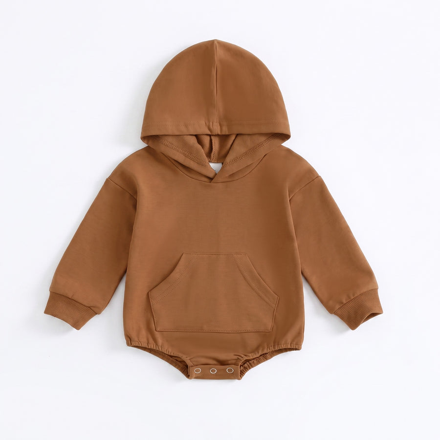 Cozy Hooded Pocket Romper