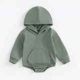 Cozy Hooded Pocket Romper