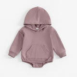 Cozy Hooded Pocket Romper