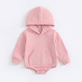Cozy Hooded Pocket Romper