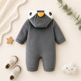 Cozy Penguin Baby Romper