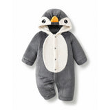 Cozy Penguin Baby Romper