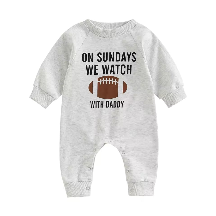 Sunday Football Baby Romper