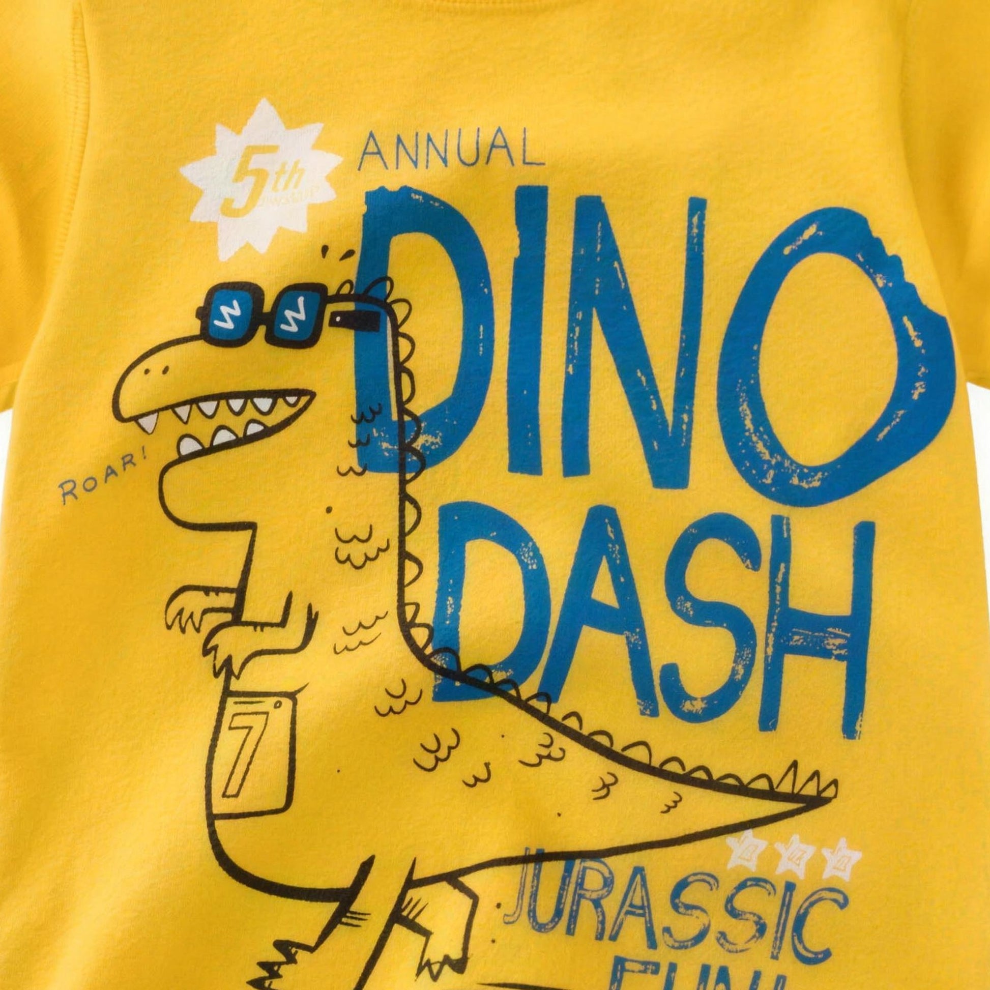 Dino Dash Tee - graphic detail view