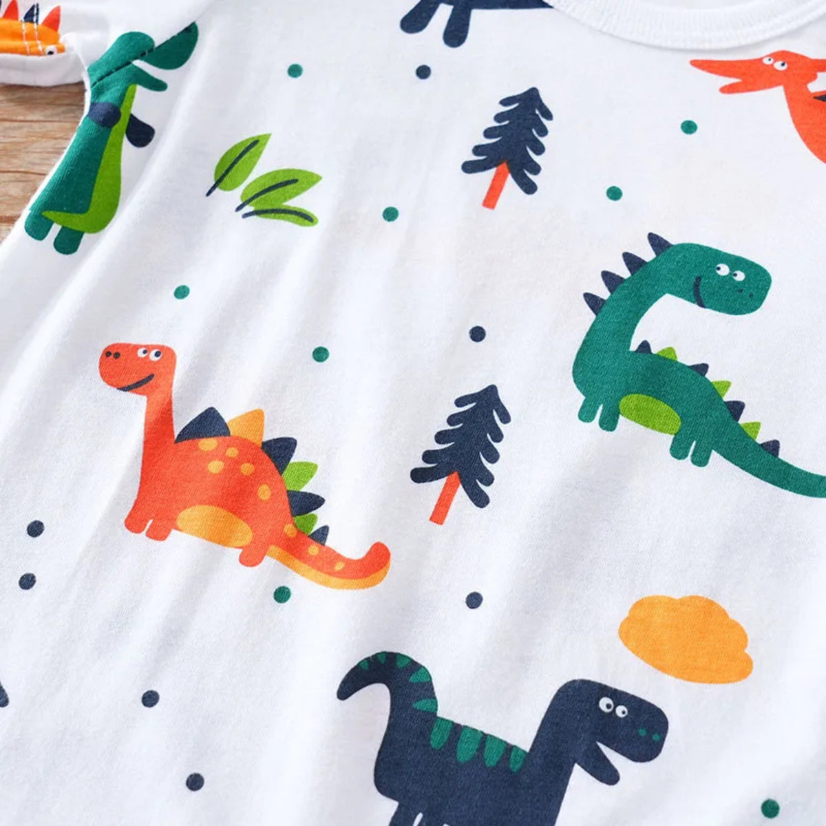 Dino Fun Baby Romper - additional view, baby and toddler clothing product photo