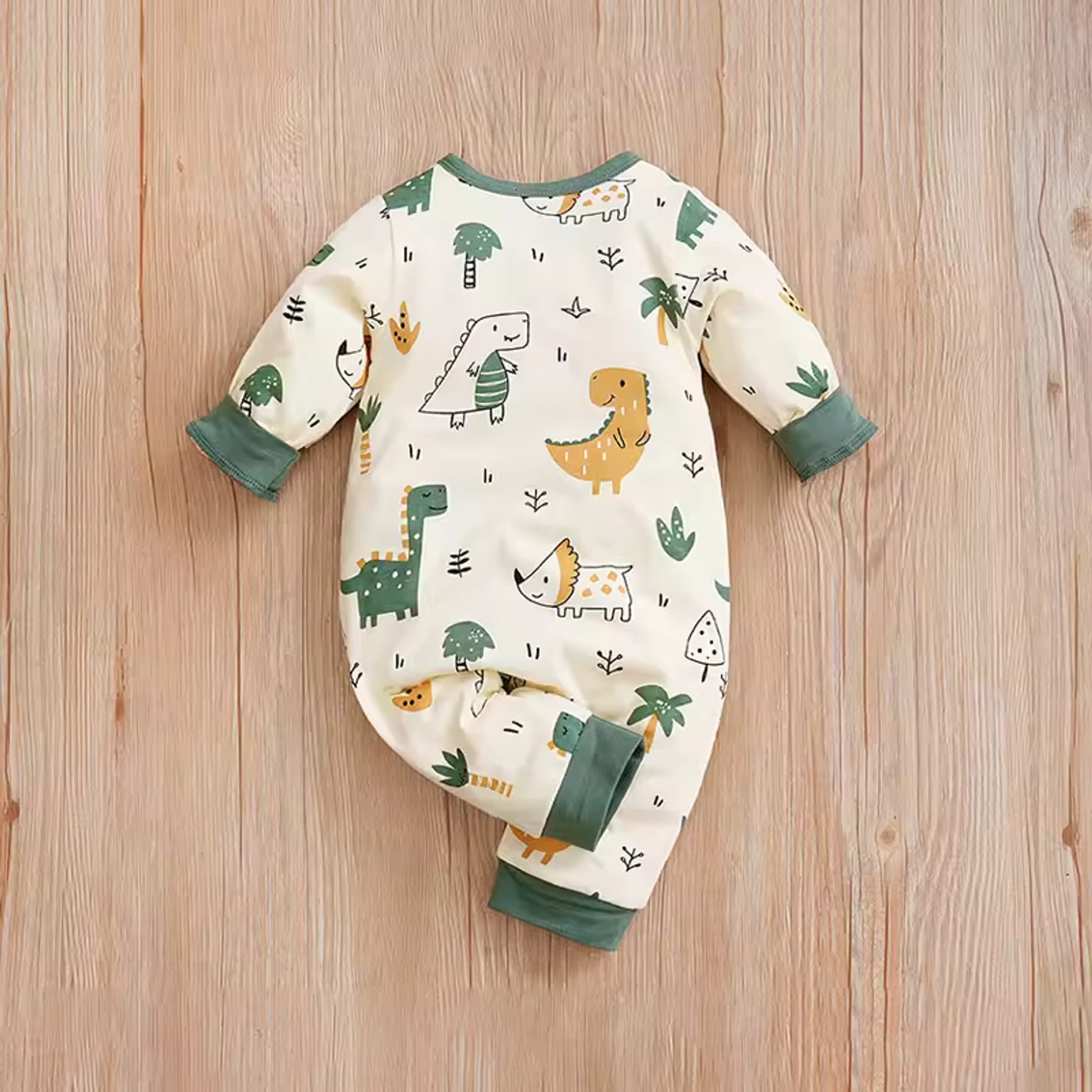 Dino Safari Baby Romper - back