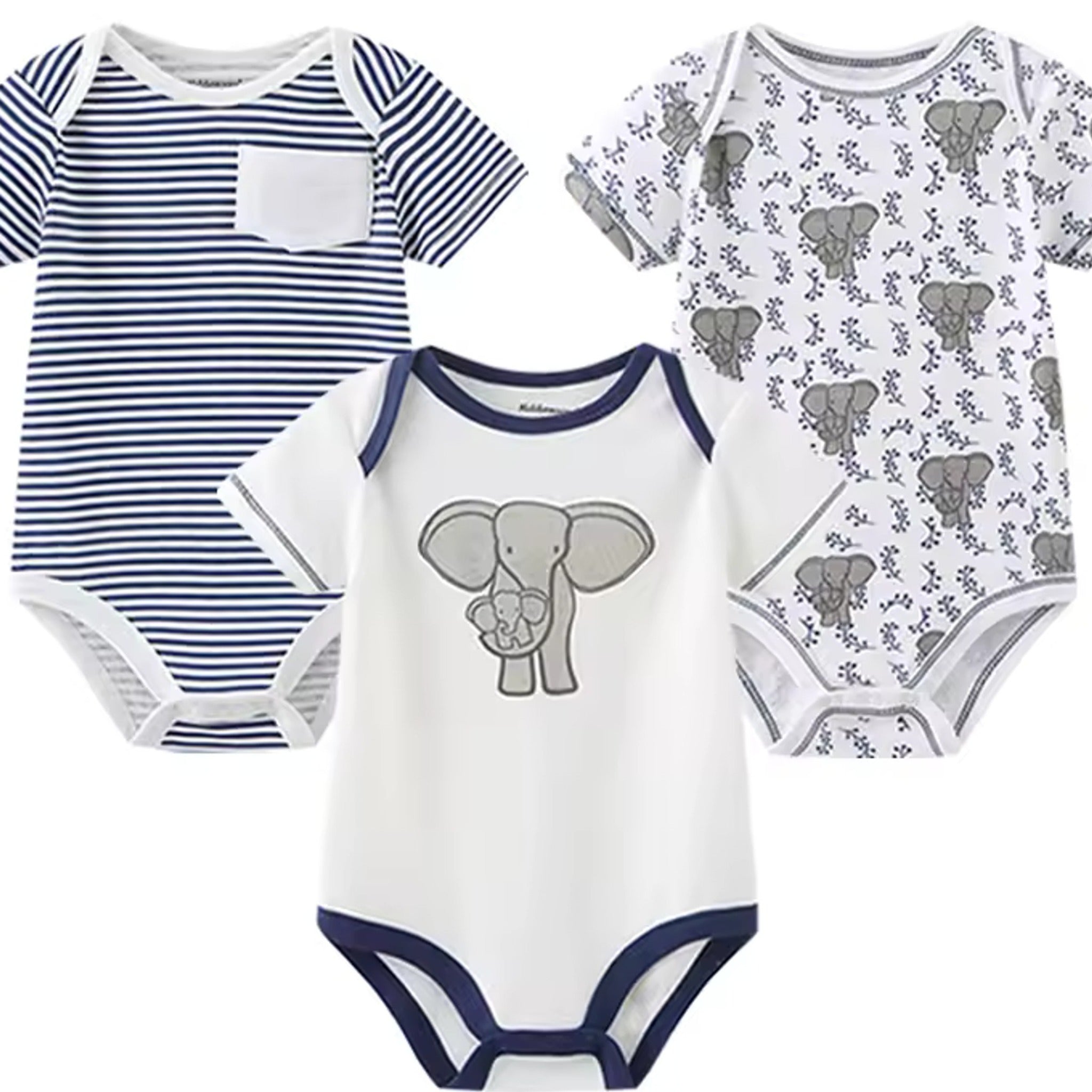 Elephant & Stripe Set - wide detail