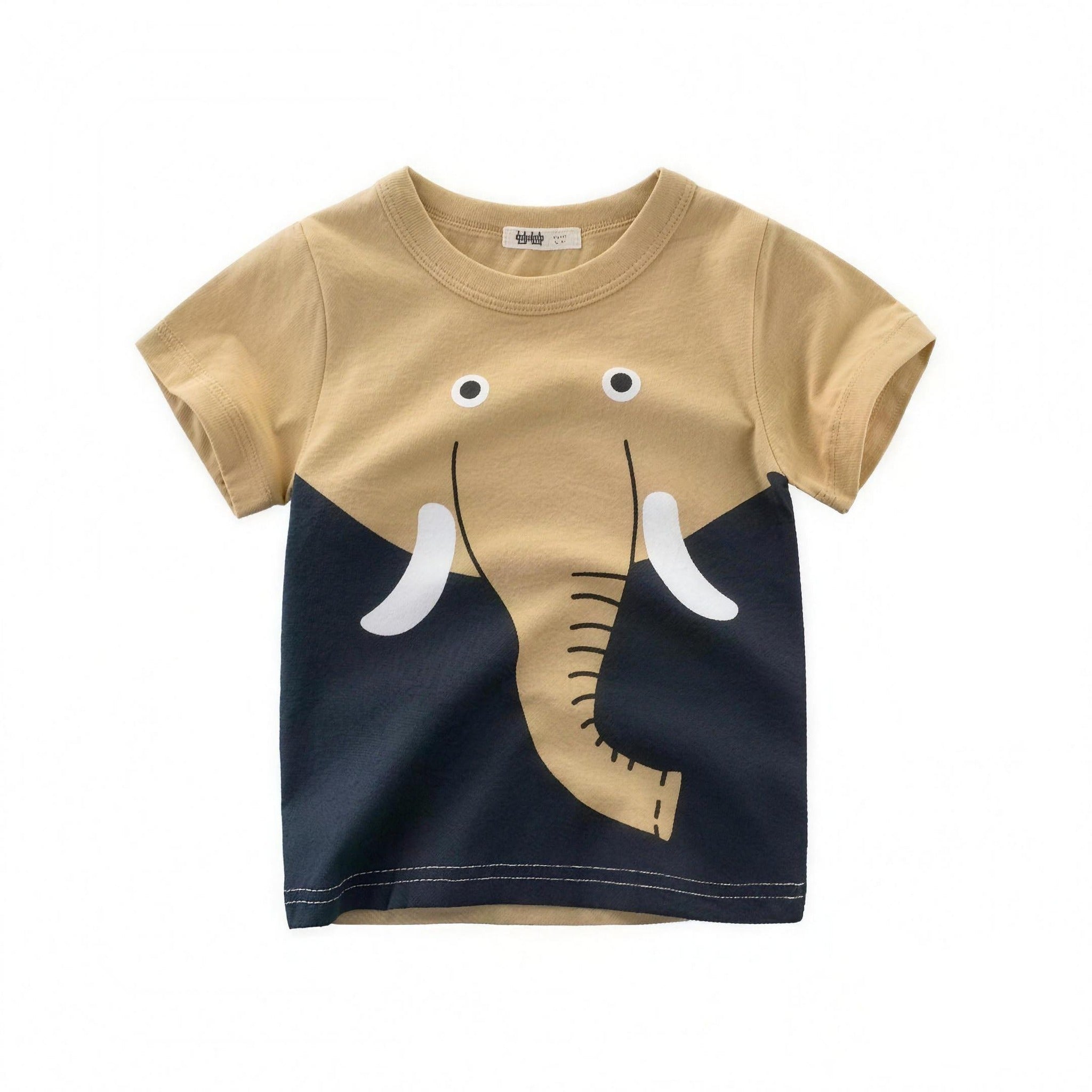 Elephant Face Tee - professional product photo on white background