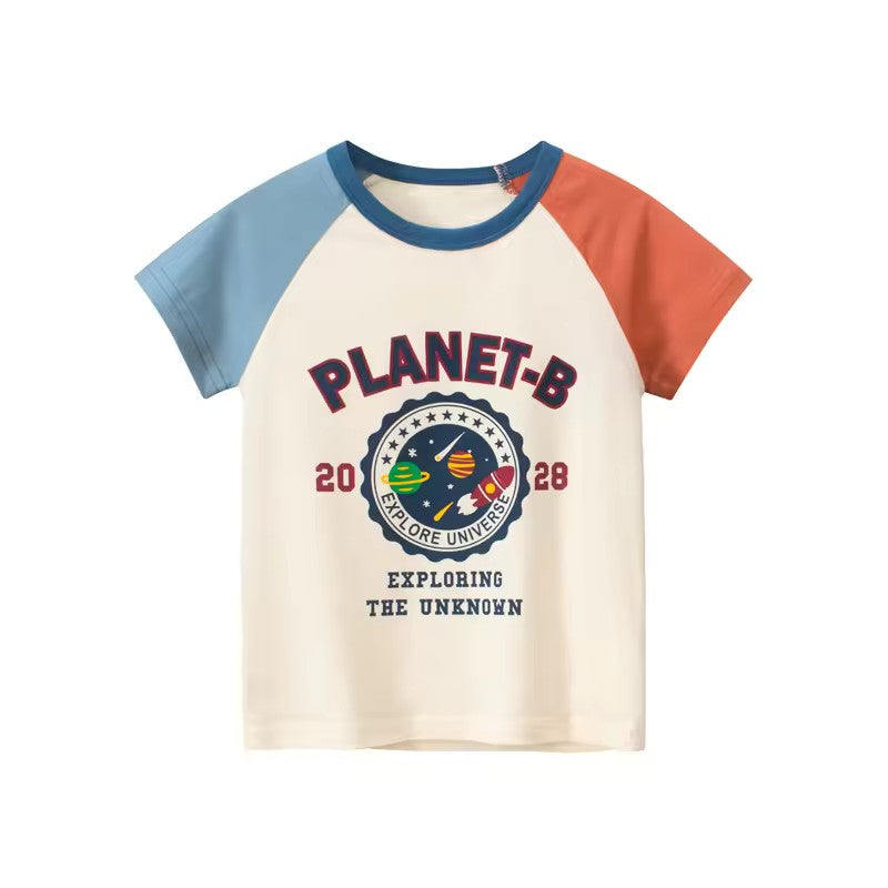 Explore Universe Tee, professional product photo on white background