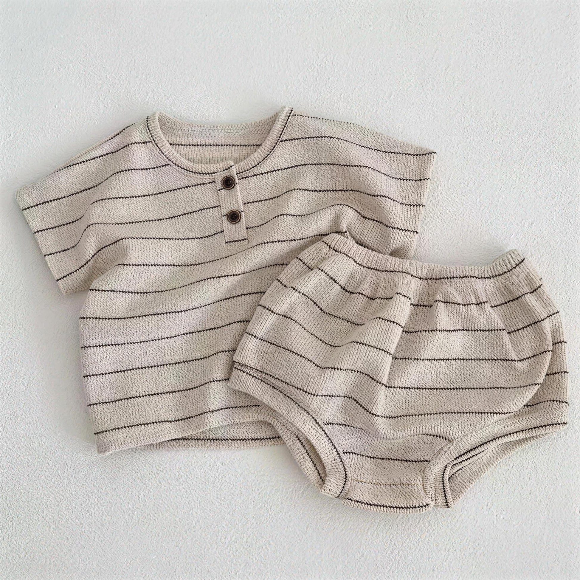 Striped Henley Set - additional photo