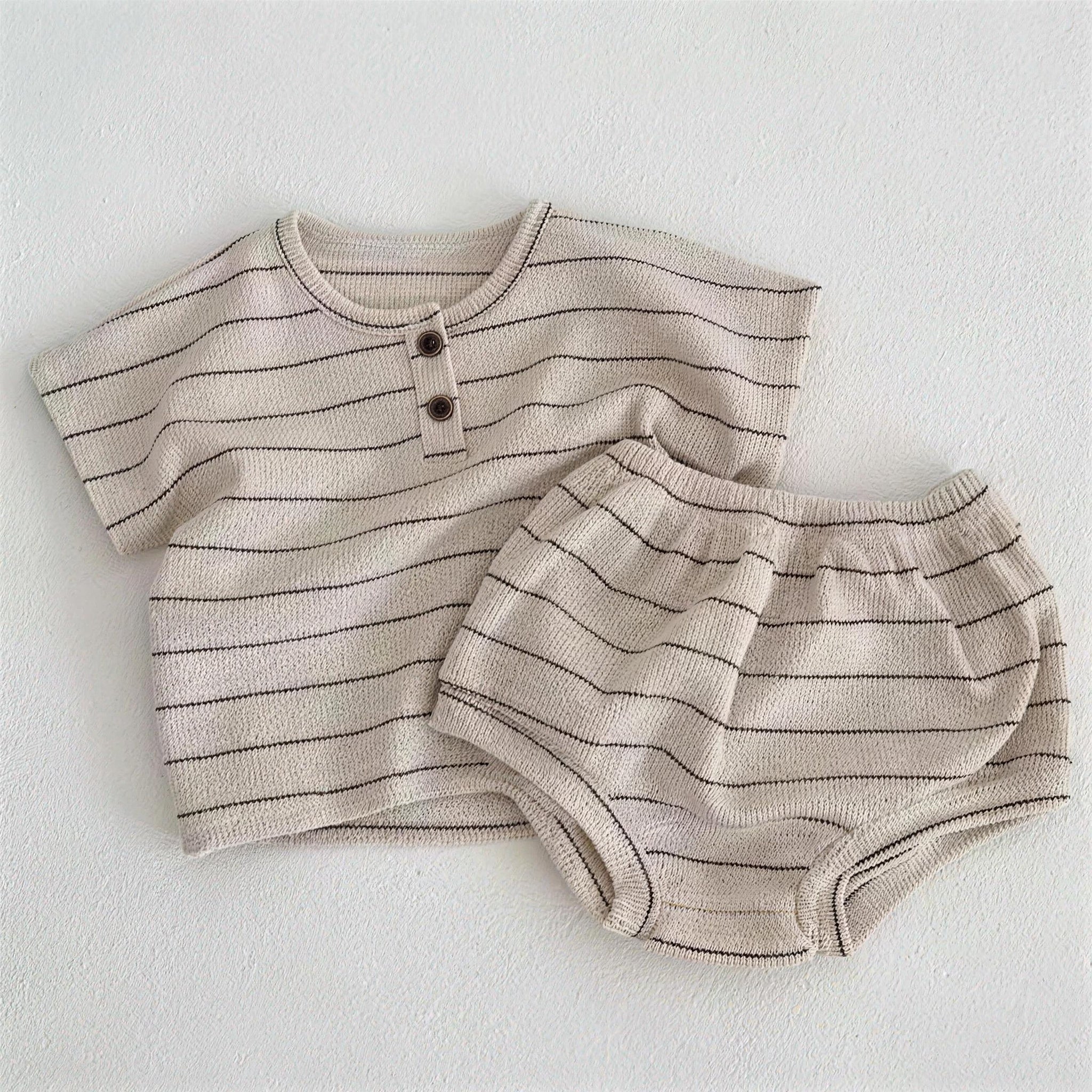 Striped Henley Set - additional photo