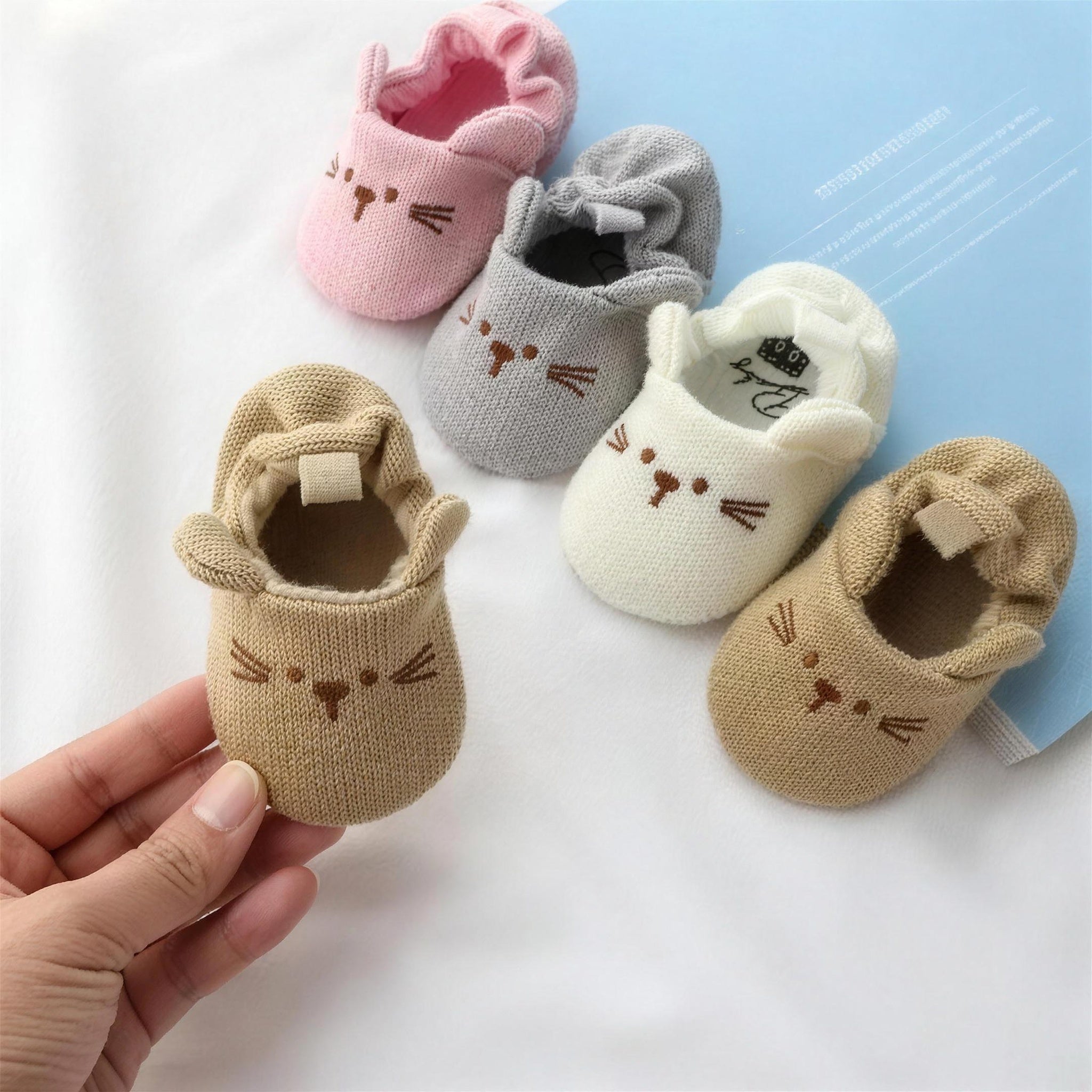 Kitty Ear Knit Booties - additional photo