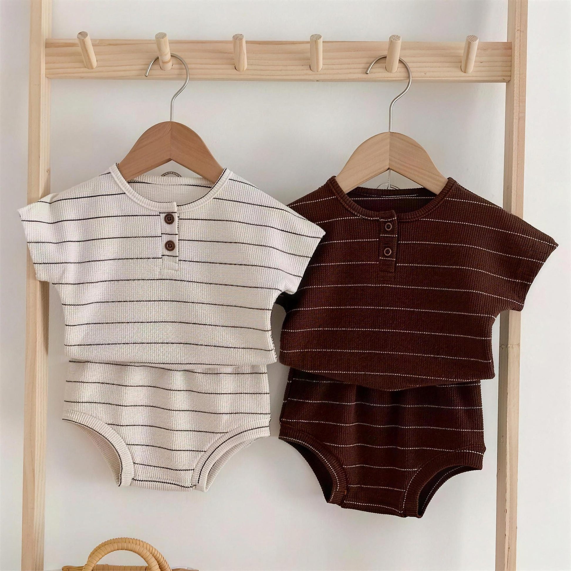 Striped Henley Set - additional photo