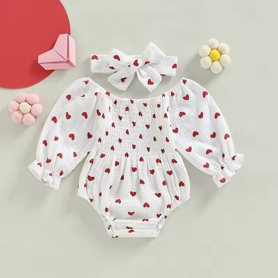 Heart Full Romper Set