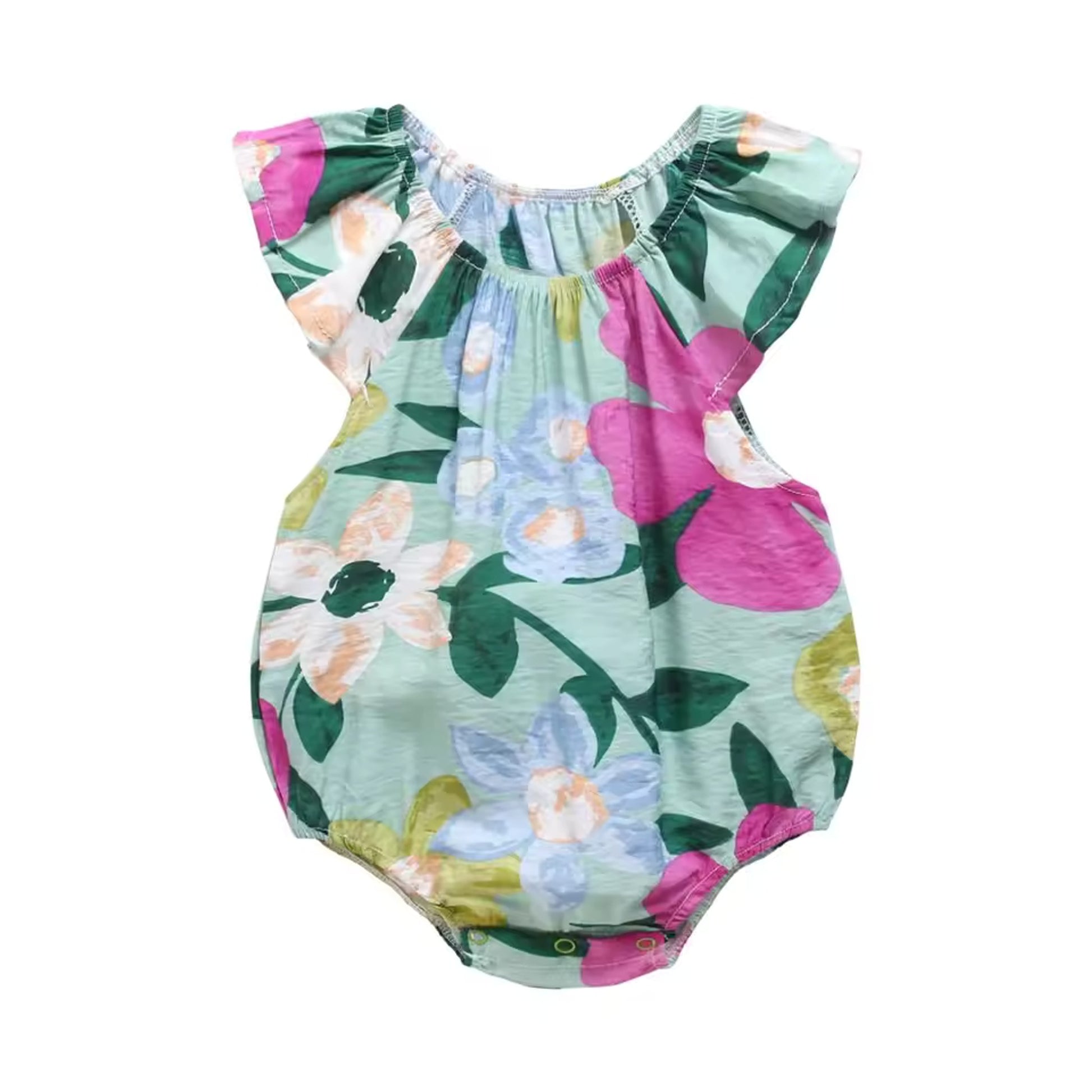 Floral Bubble Bodysuit - Sage Floral