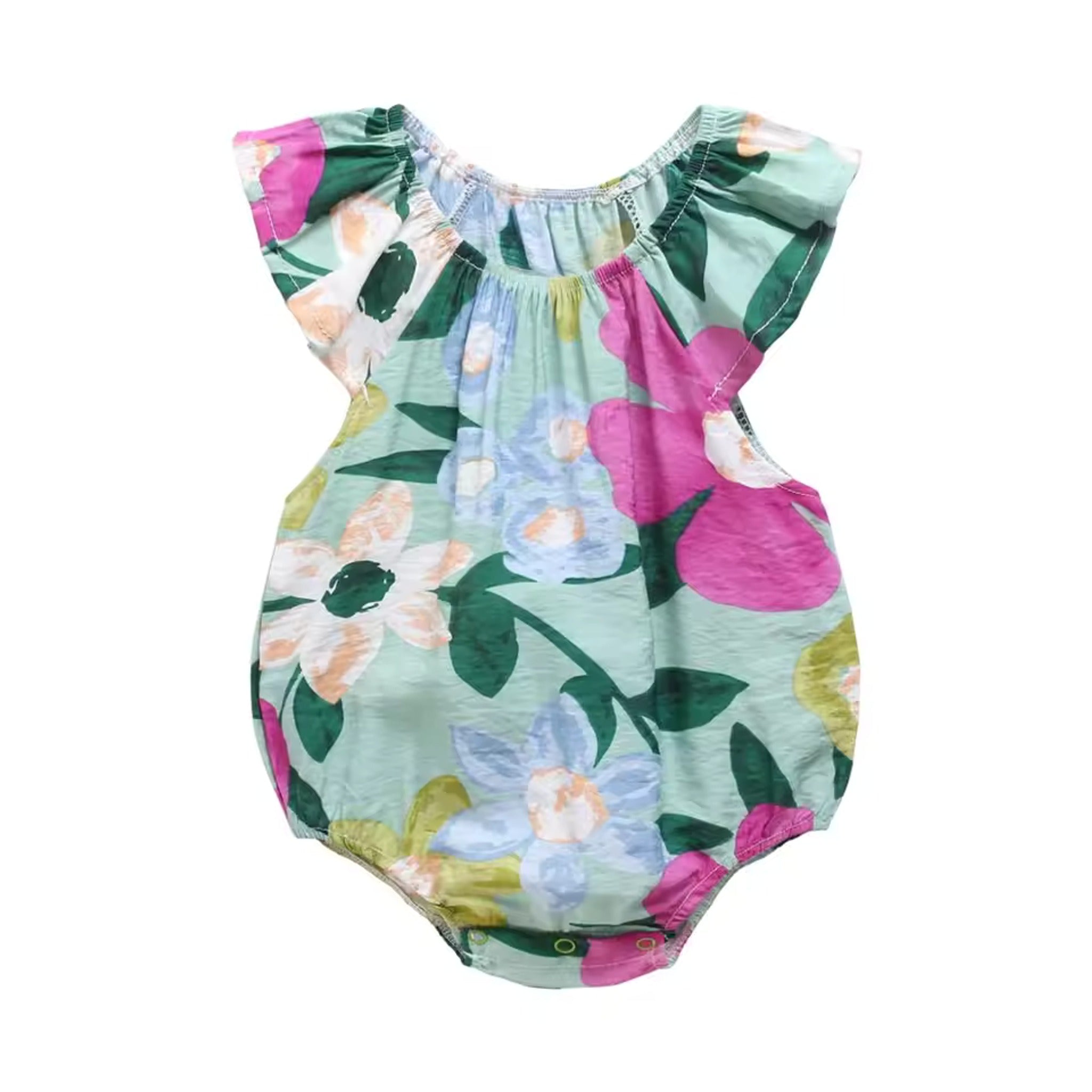Floral Bubble Bodysuit - Sage Floral