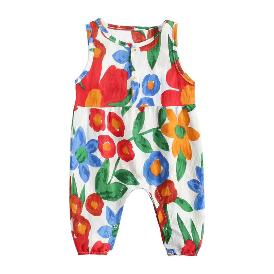 Floral Harem Romper