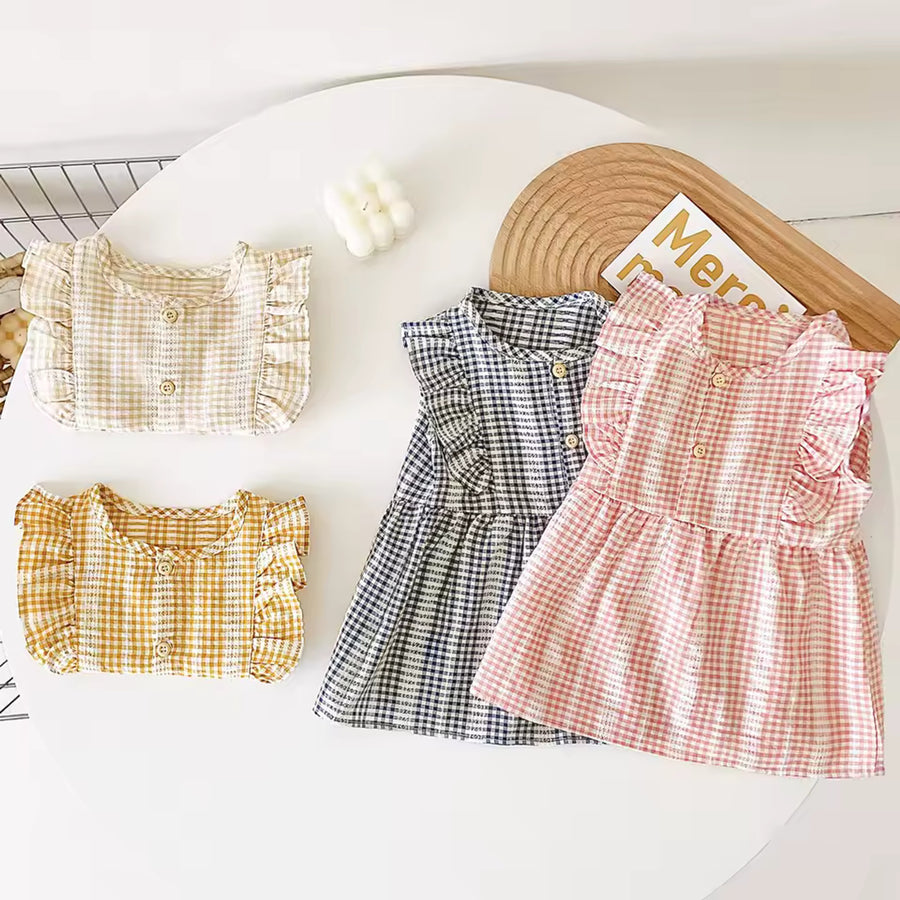 Yellow Gingham Dress