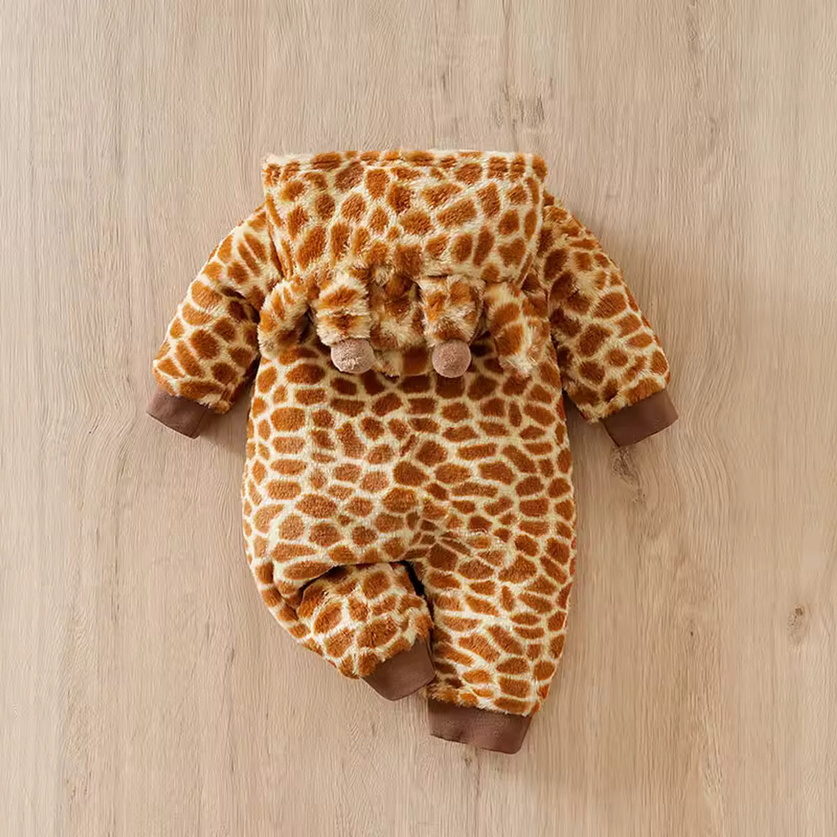 Giraffe Plush Hooded Onesie - back