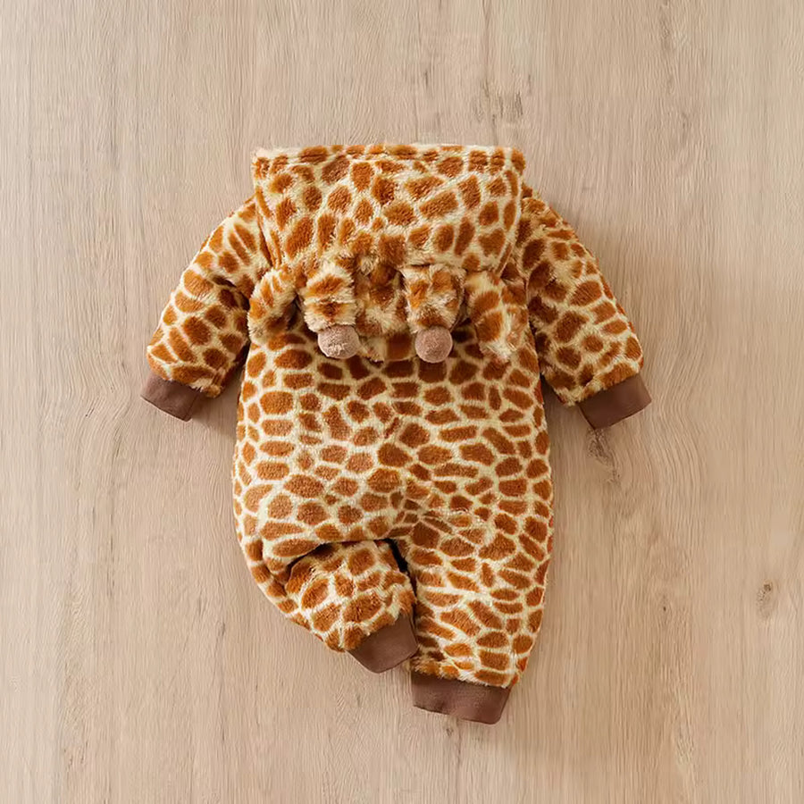 Giraffe Plush Hooded Onesie