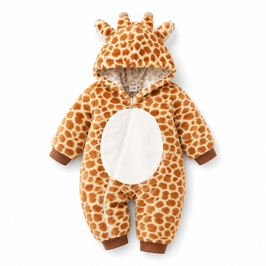 Giraffe Plush Hooded Onesie
