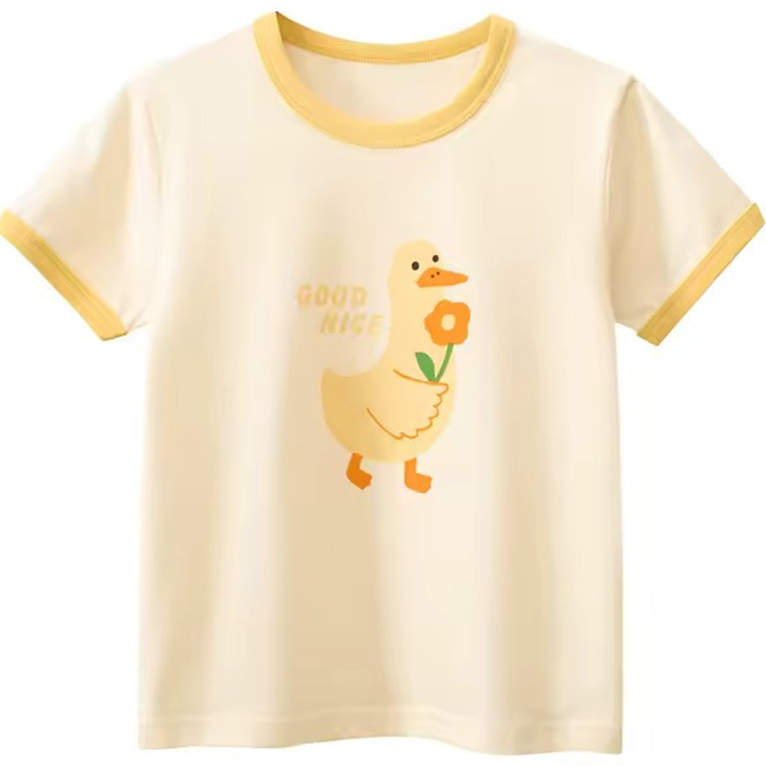 Good Duck Tee, girls baby and toddler t-shirt, professional product photo on white background