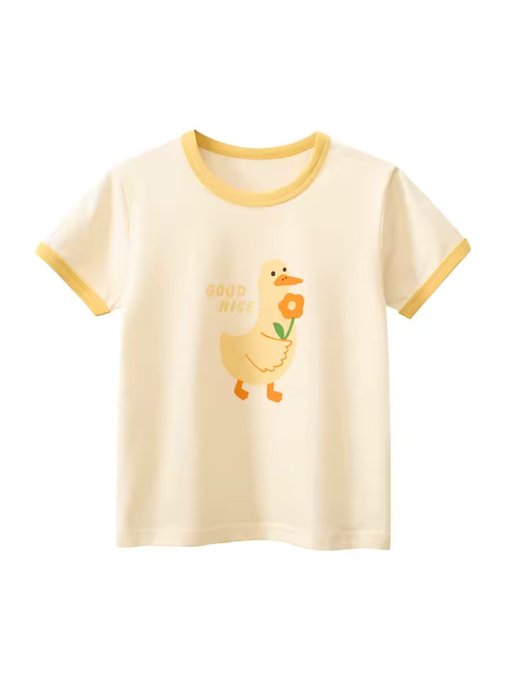 Good Duck Tee, girls baby and toddler t-shirt, professional product photo on white background
