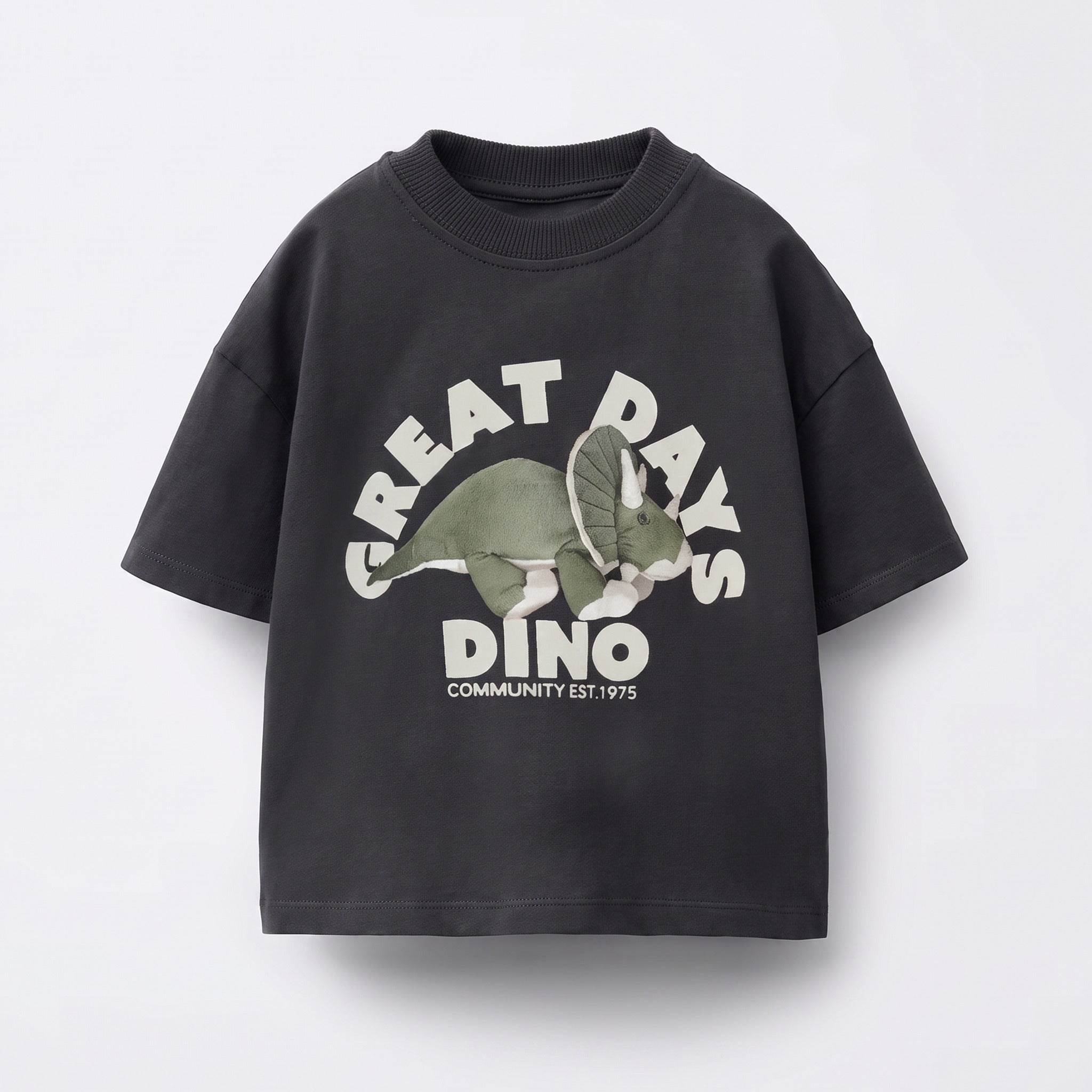 Great Days Dino Tee in Wide Detail - baby and toddler t-shirts, professional product photo