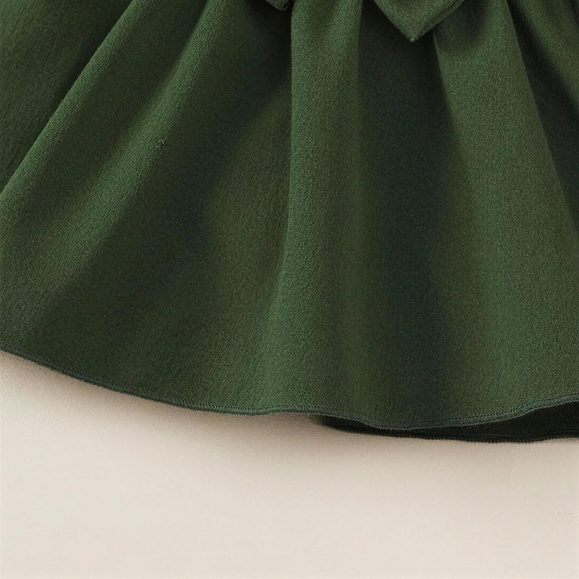 Sage Green Ruffle Bow Dress & Headband - additional photo