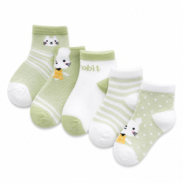 Sage Rabbit Sock Set - professional studio photo