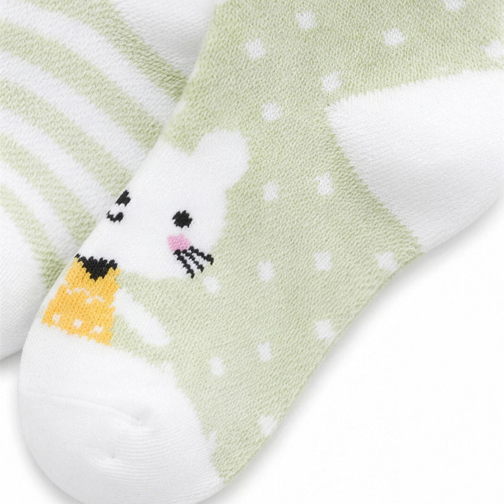 Sage Rabbit Sock Set - lifestyle photo