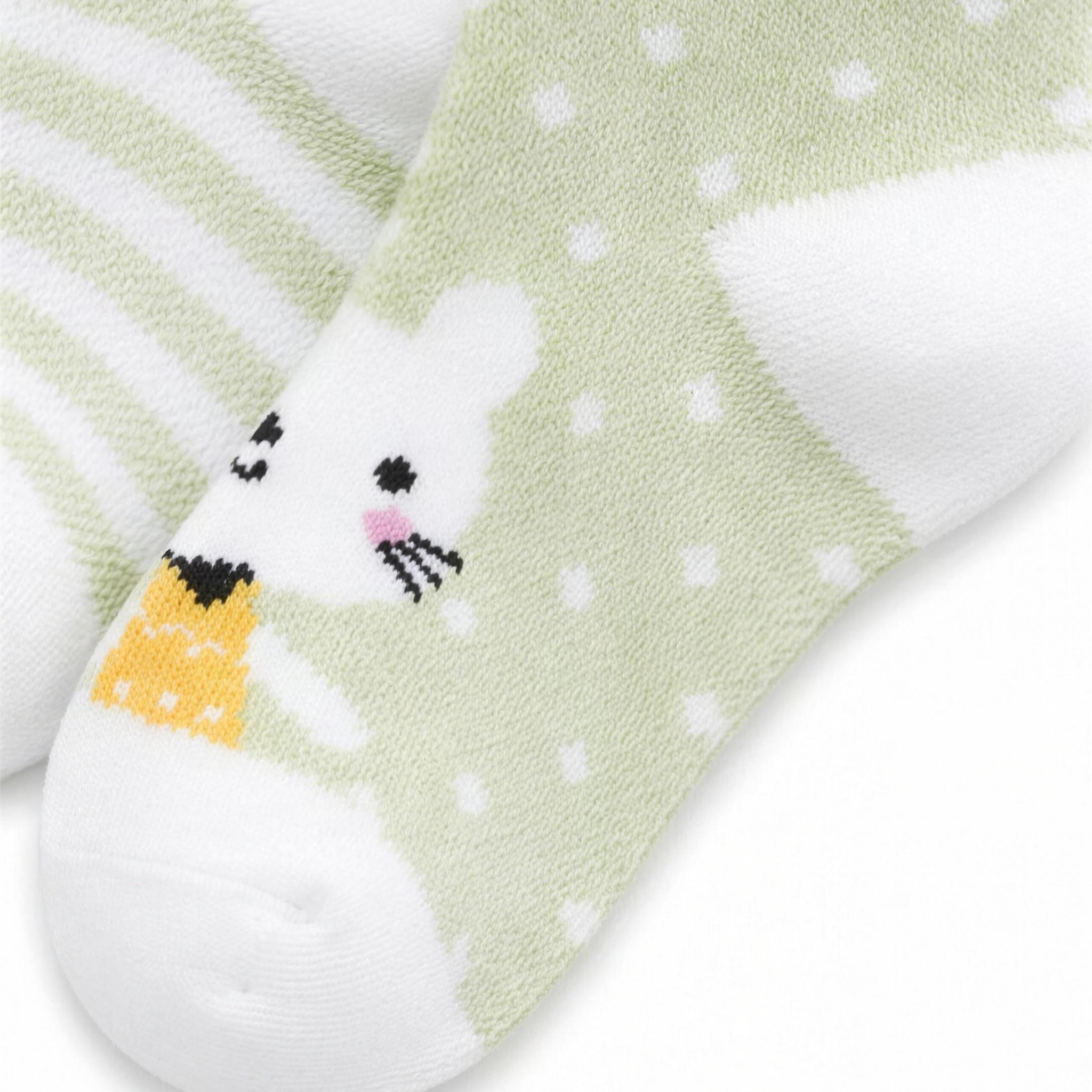 Sage Rabbit Sock Set - lifestyle photo