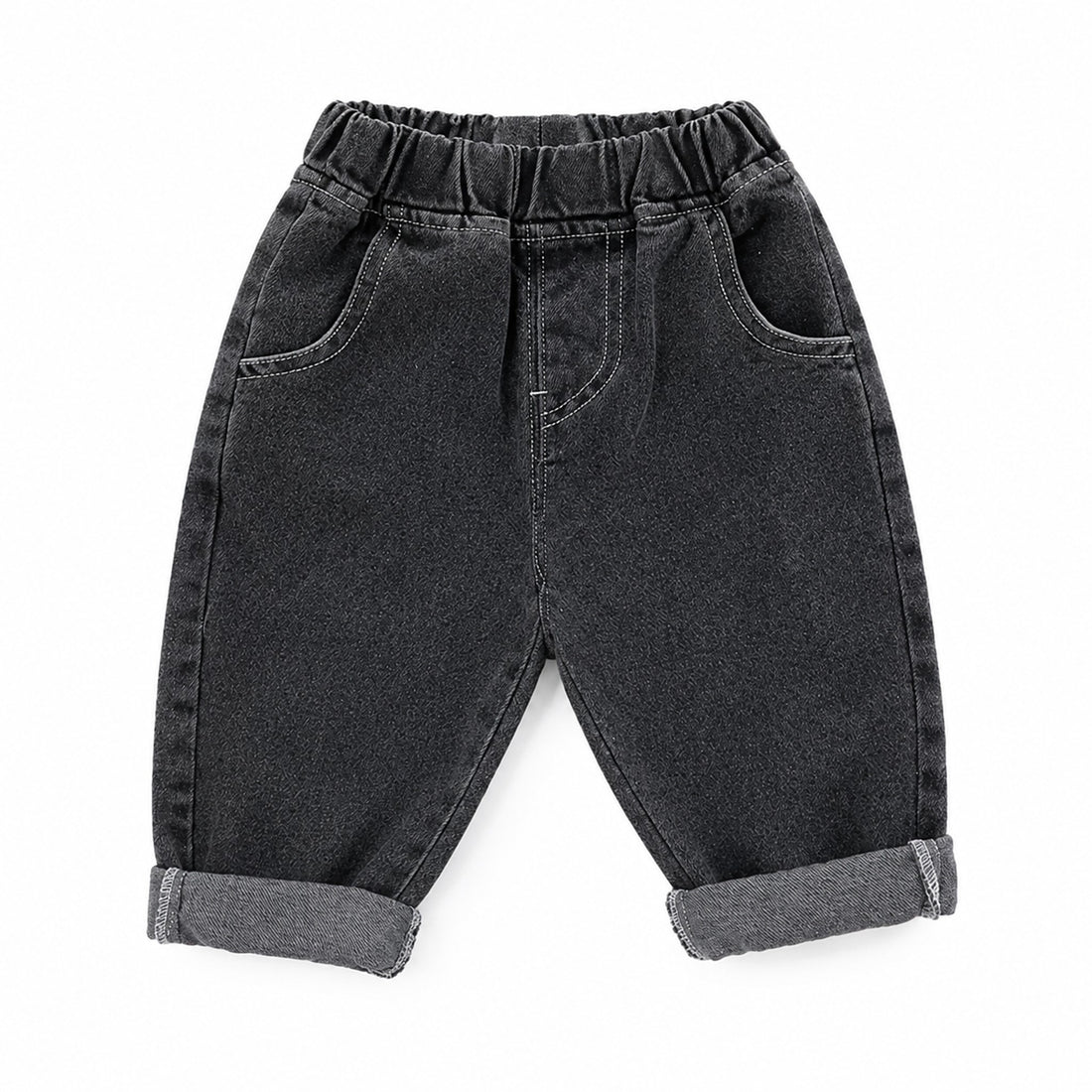 Grey Toddler Denim Jeans - professional product photo