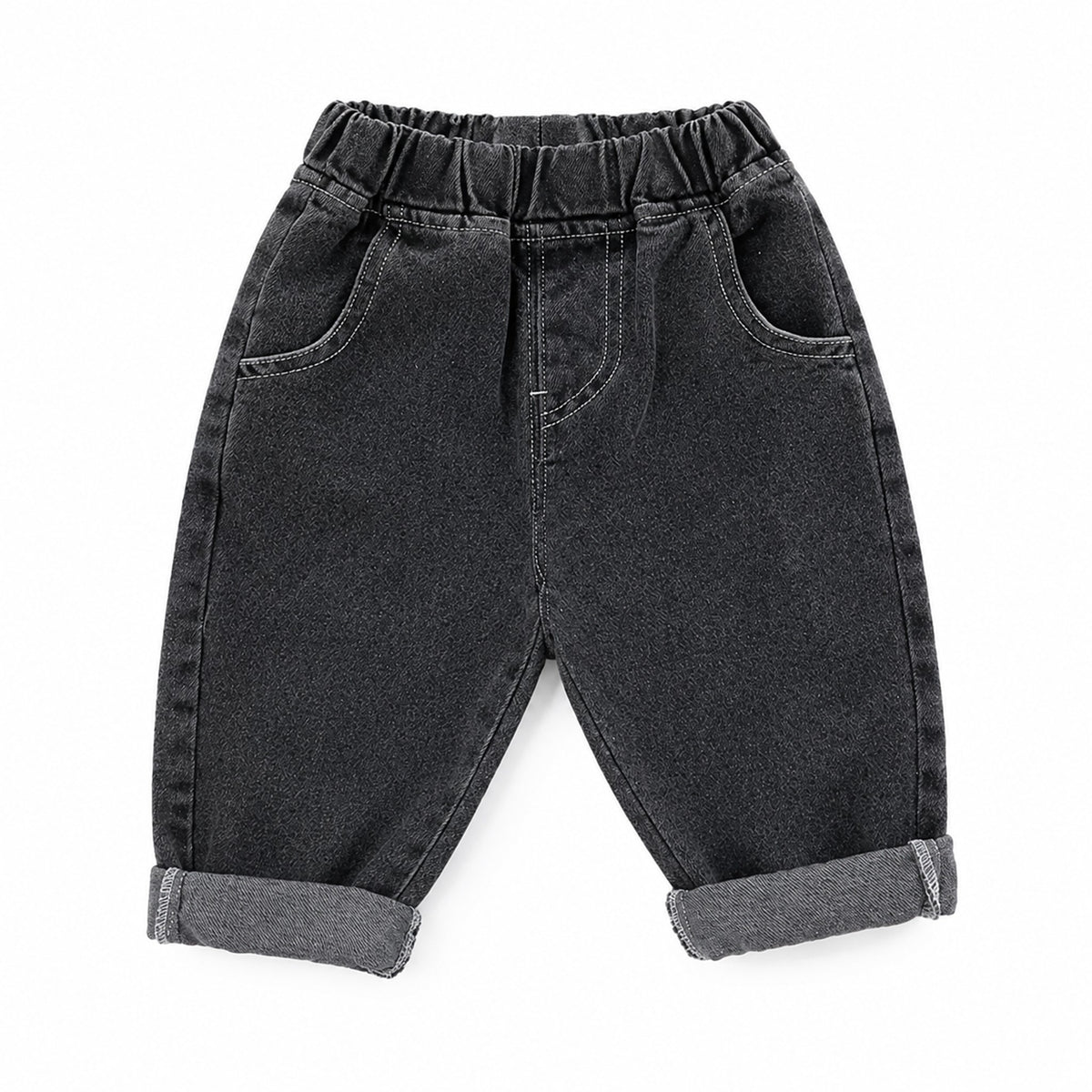 Grey Toddler Denim Jeans - professional product photo