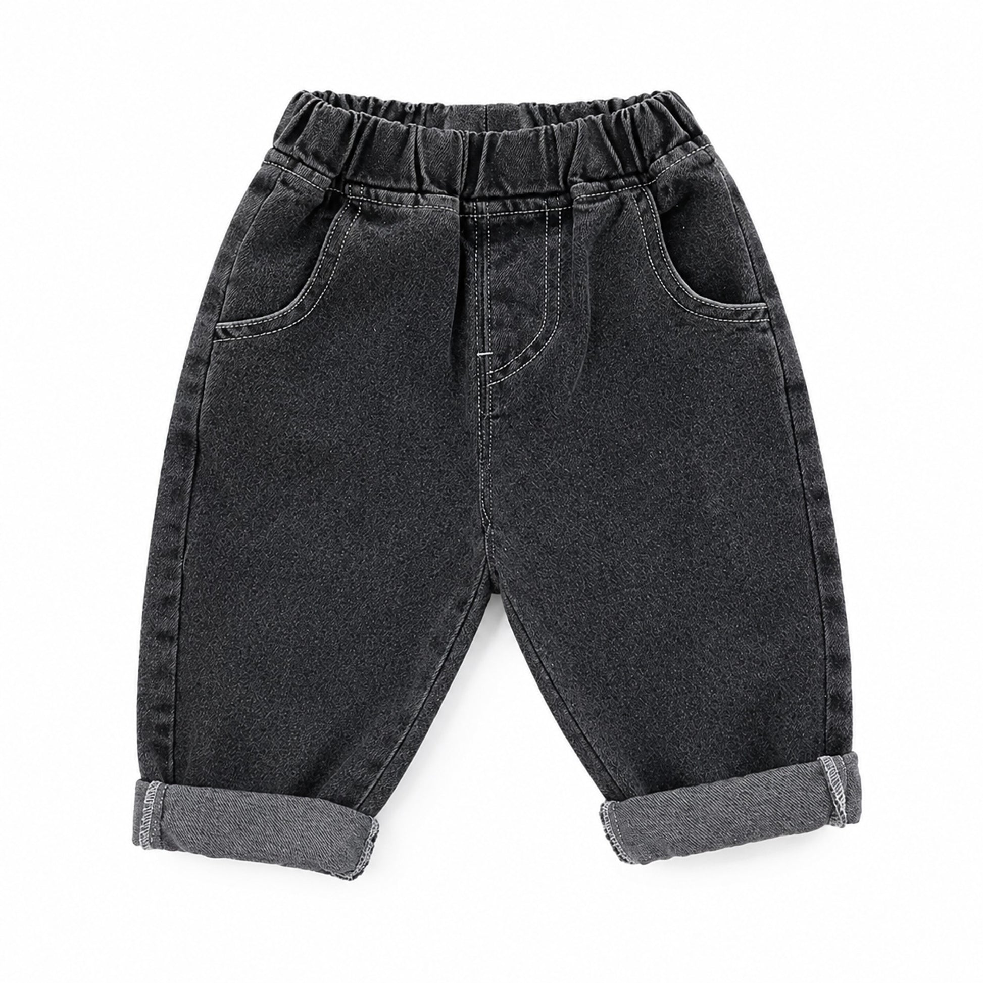 Grey Toddler Denim Jeans - professional product photo