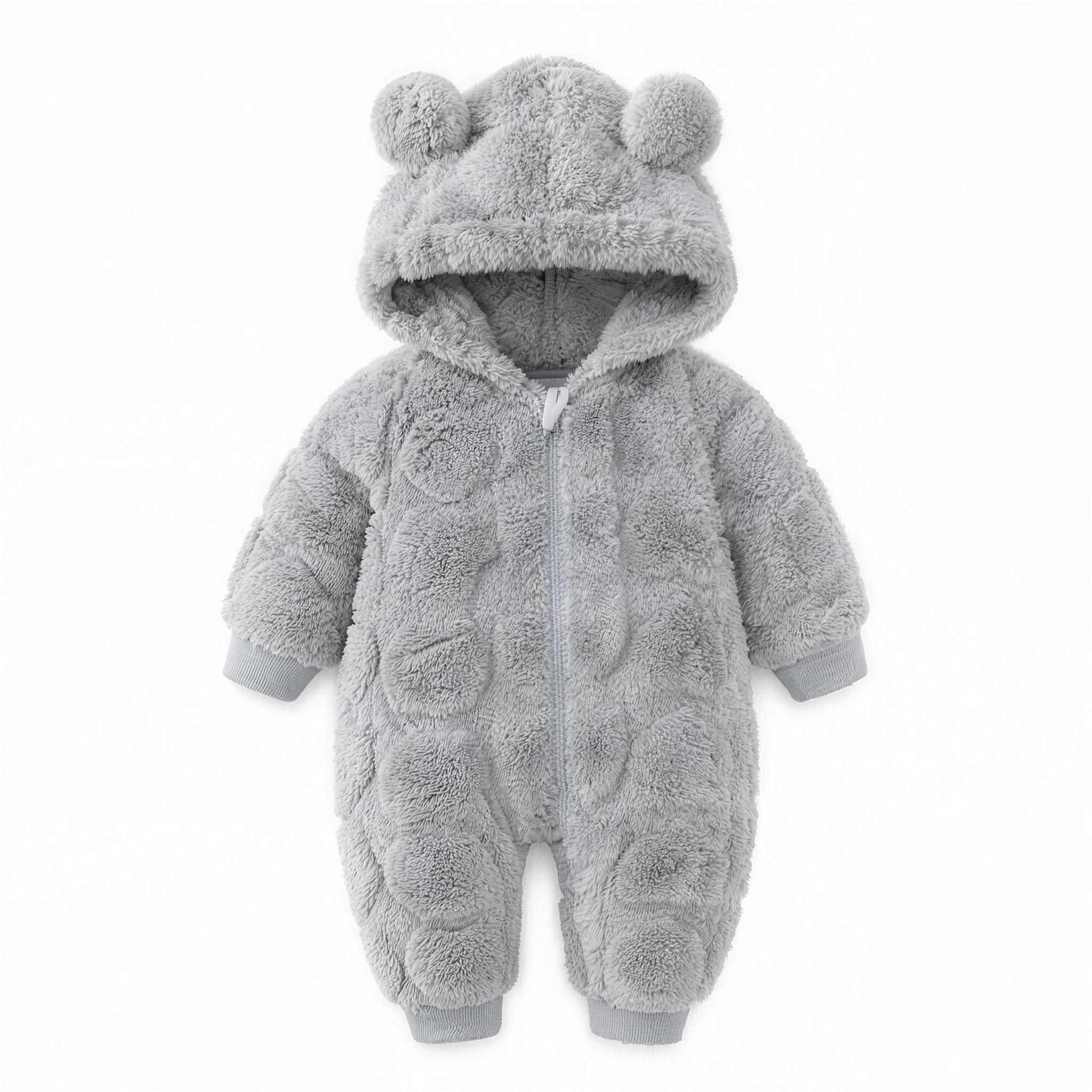 Sherpa Bear Snowsuit - Grey - professional studio photo