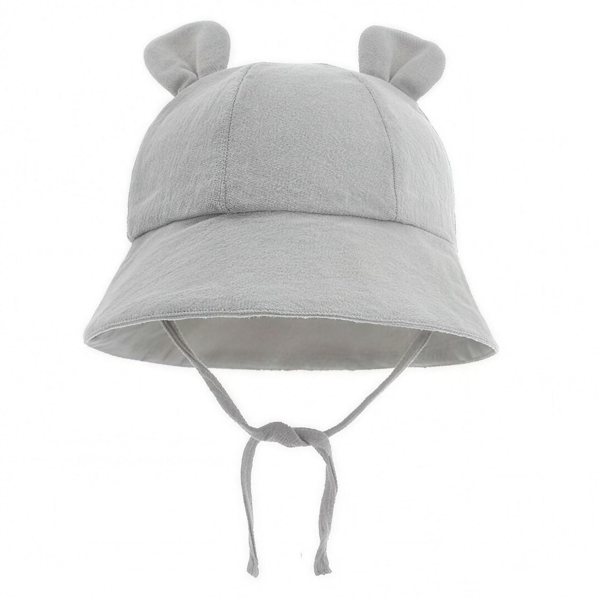 Bear Ear Bucket Hat - Heather Gray