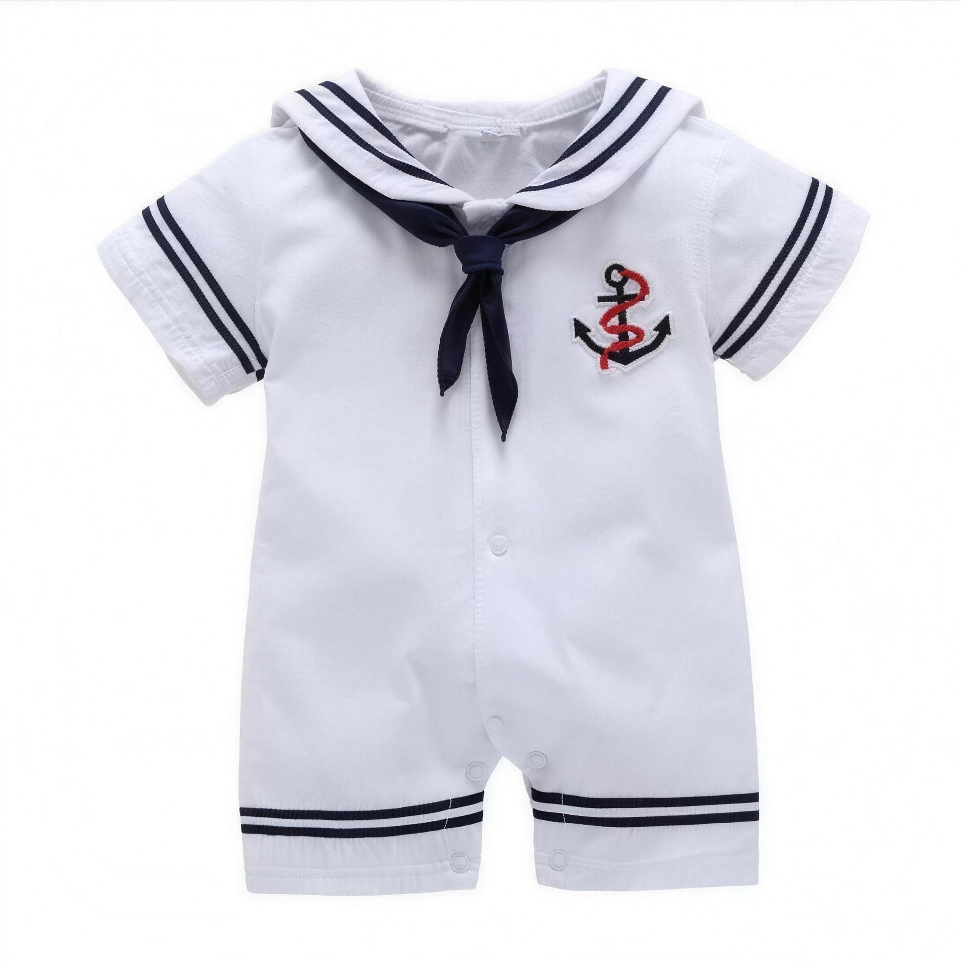 Sailor Anchor Romper - professional product photo on white background