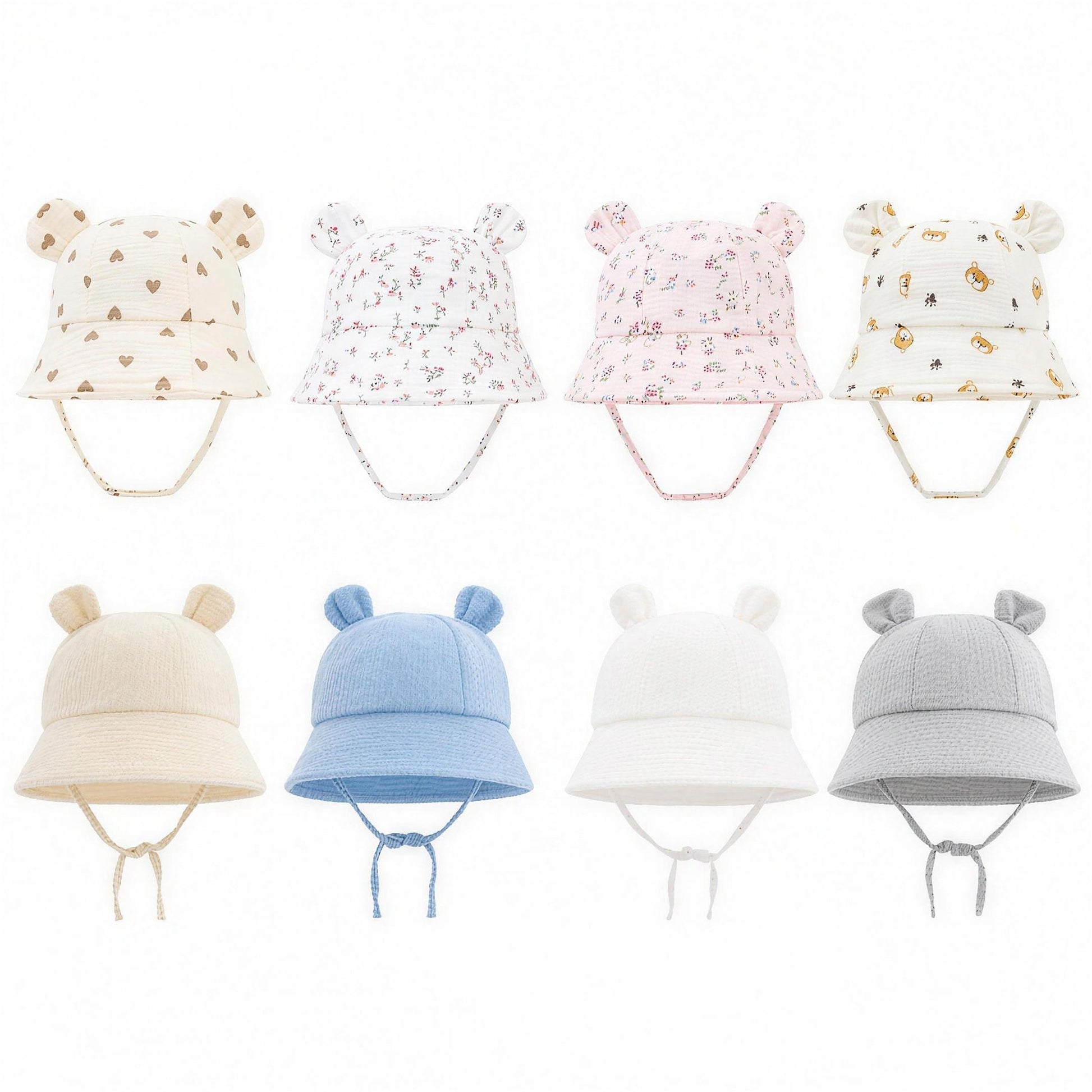 Bear Ear Bucket Hat - all colors group photo