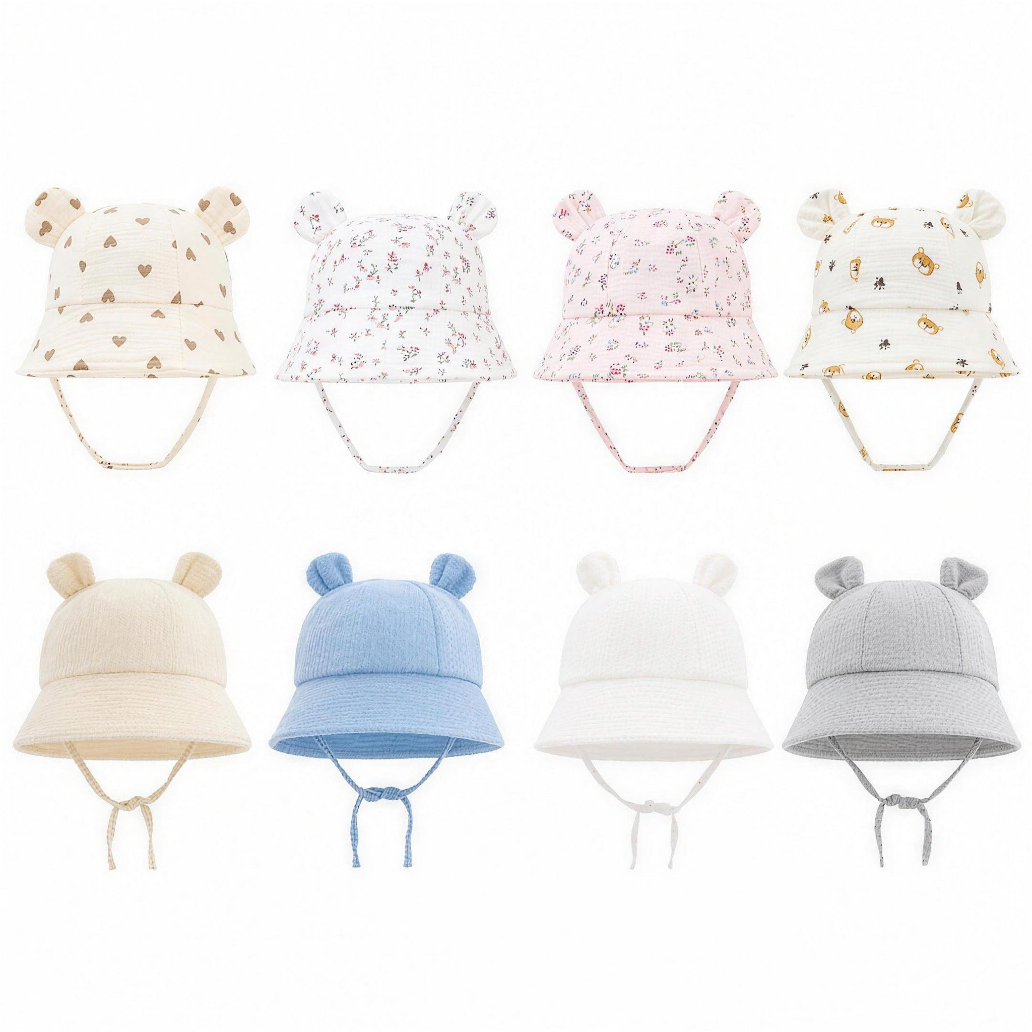Bear Ear Bucket Hat - all colors group photo