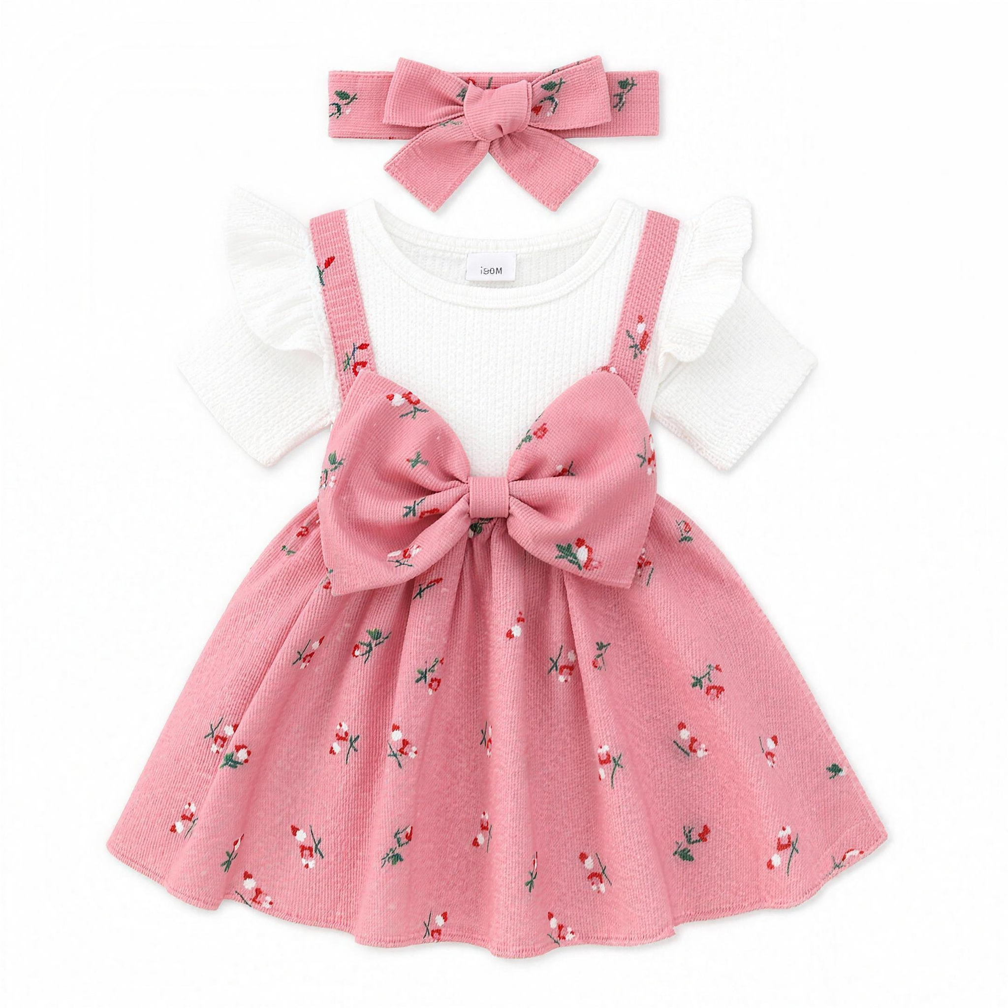 Cherry Bow Pinafore Dress - hero