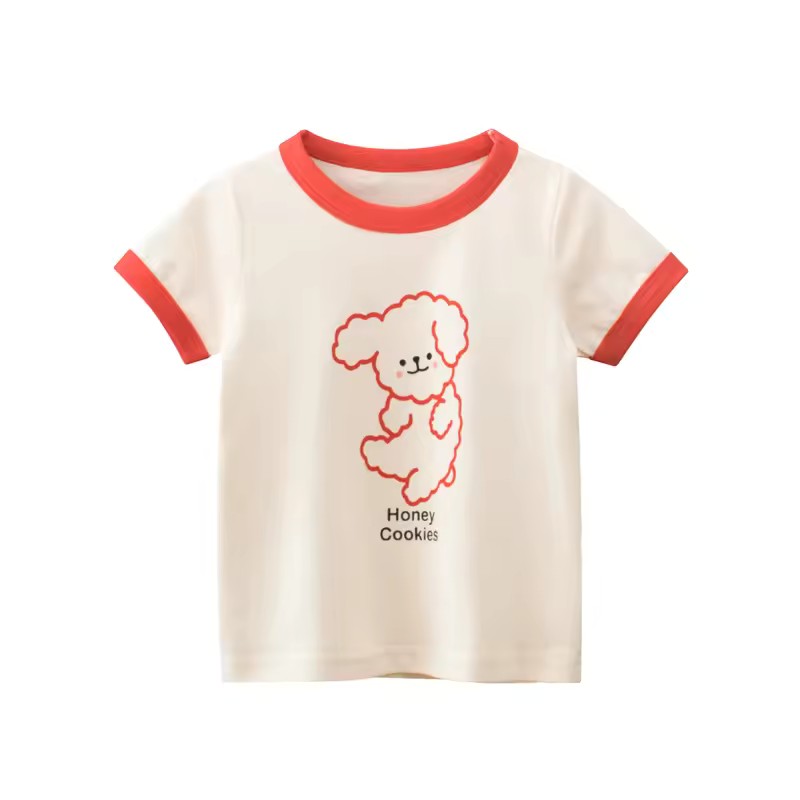 Honey Cookies Red Tee, girls baby and toddler t-shirt, professional product photo on white background