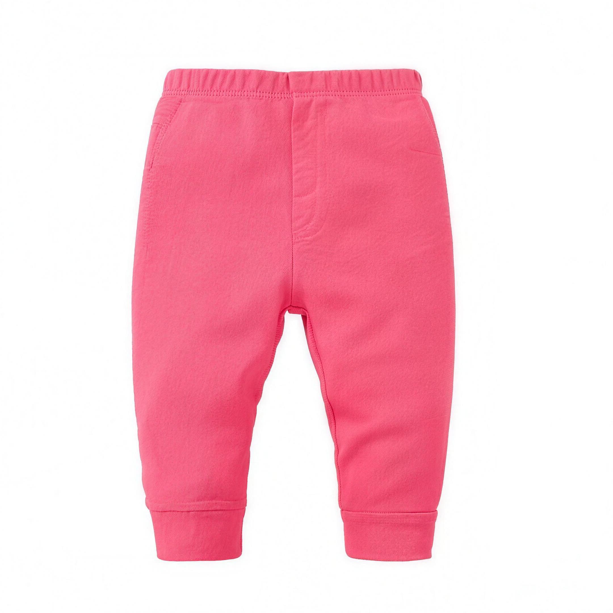 Classic Solid Baby Pants - Hot Pink