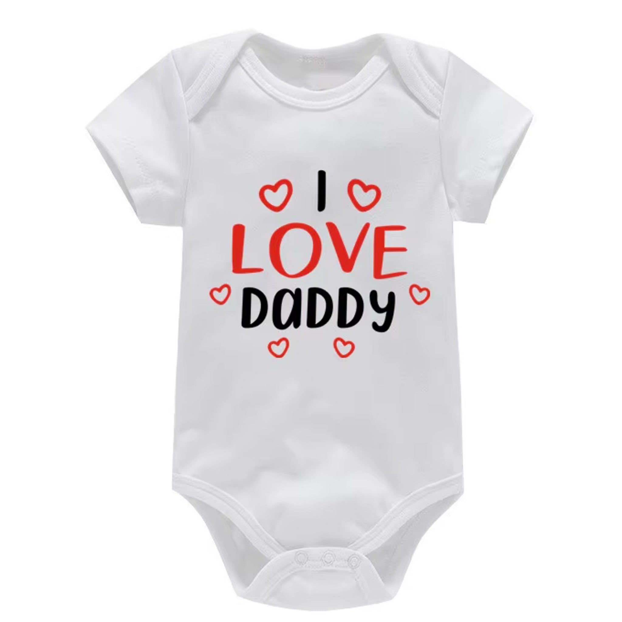 I Love Daddy Romper in Wide Detail - baby and toddler rompers, professional product photo